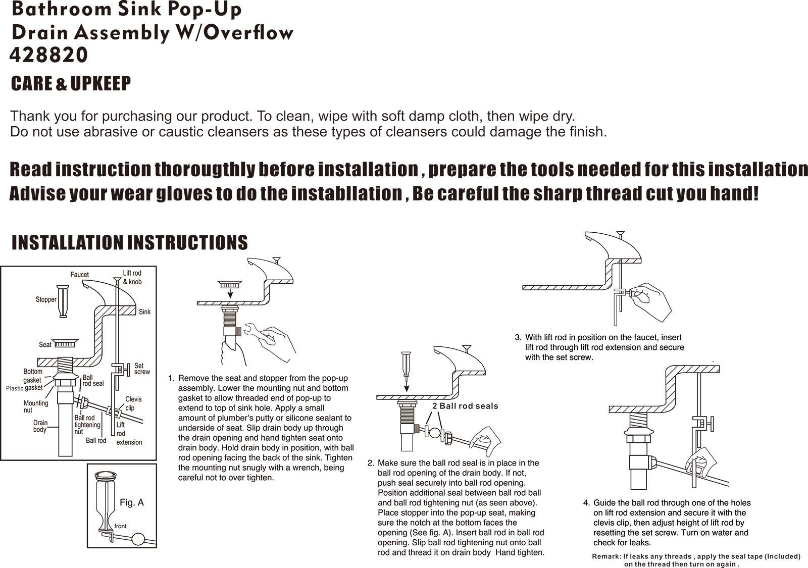 Artiwell installation guide image shows how to achieve a leak free setup.