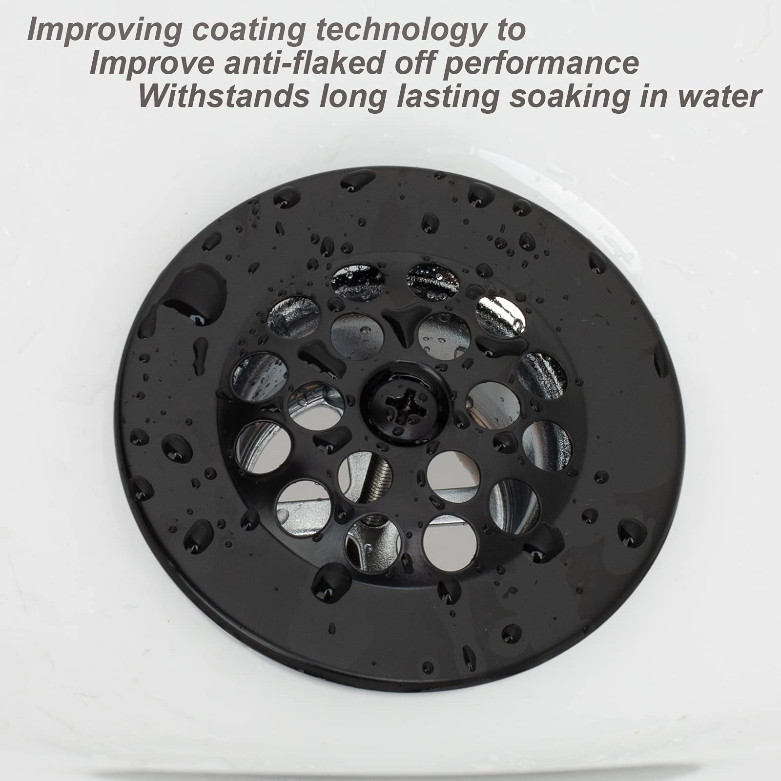 Artiwell matte black overflow face plate offers seamless, cohesive finish.