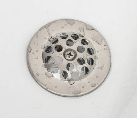 Artiwell strainer washer and brass pin in brushed nickel ensure reliable connections