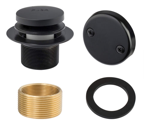Artiwell Tip-Toe drain stopper in matte black for easy close and open control