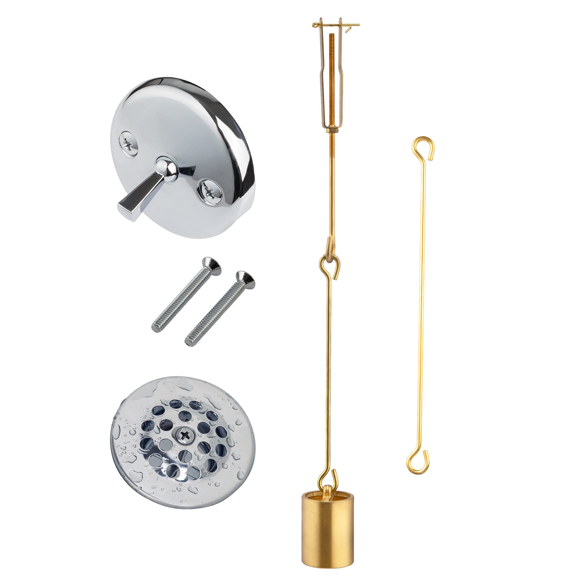 Artiwell tub drain linkage assembly with brass construction for durable daily use