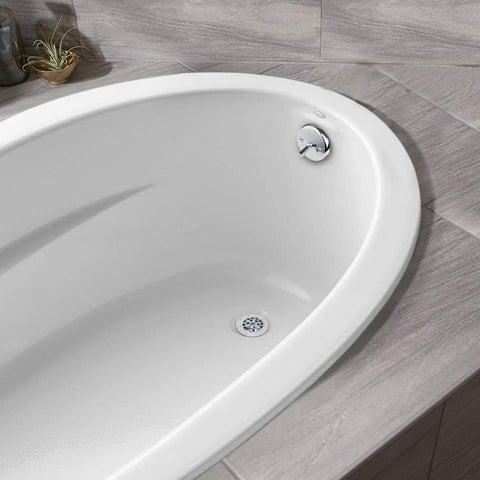 Artiwell tub trim kit overflow chrome finish enhances bathroom look