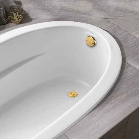 Artiwell two-hole overflow faceplate complements modern bathroom aesthetics