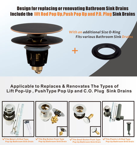 Artiwell universal-fit drain stopper ready for easy DIY installation
