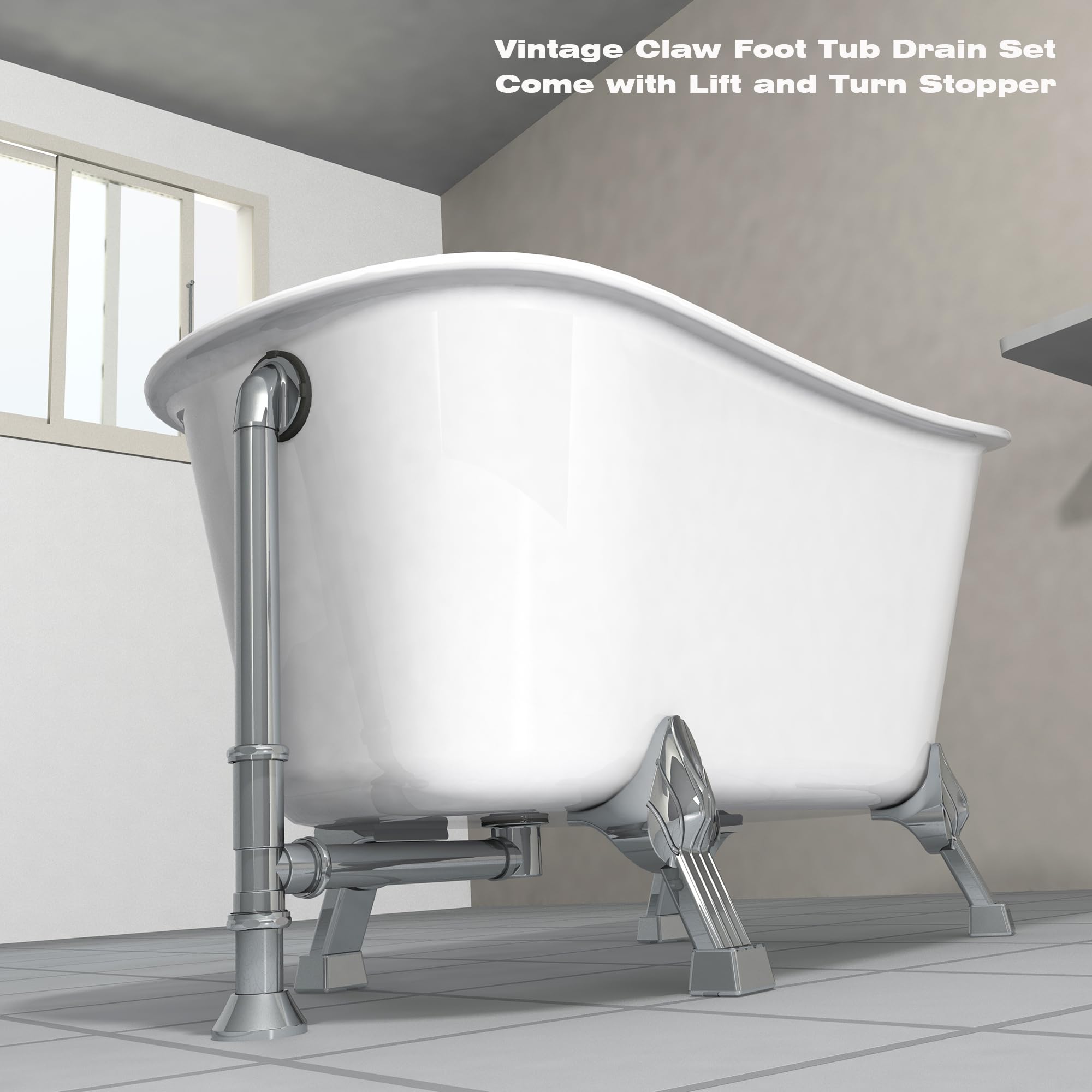 Artiwell Vintage lift and turn stopper provides effortless water control