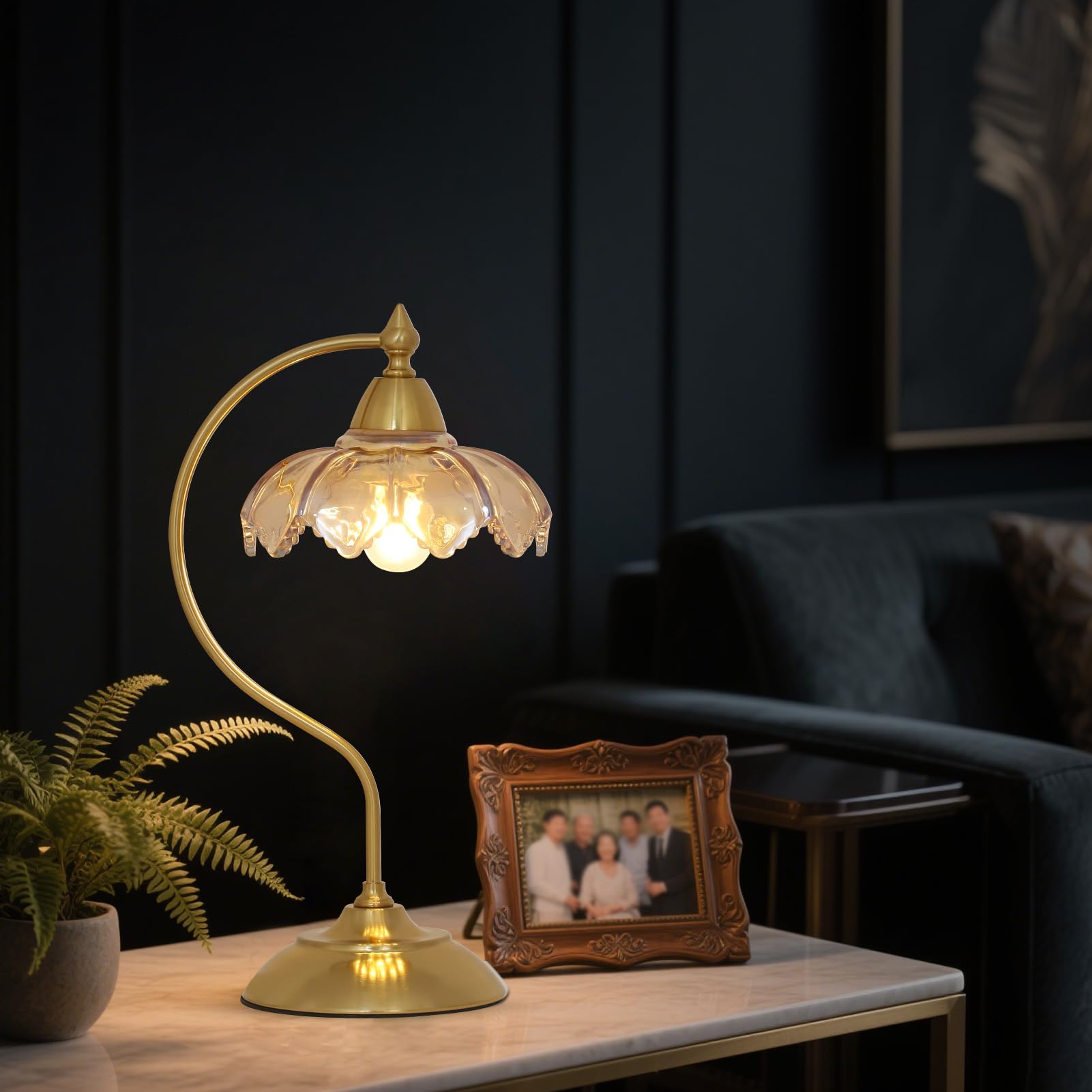 Artmooy lamp supports dimmable bulbs for mood-adjustable lighting.