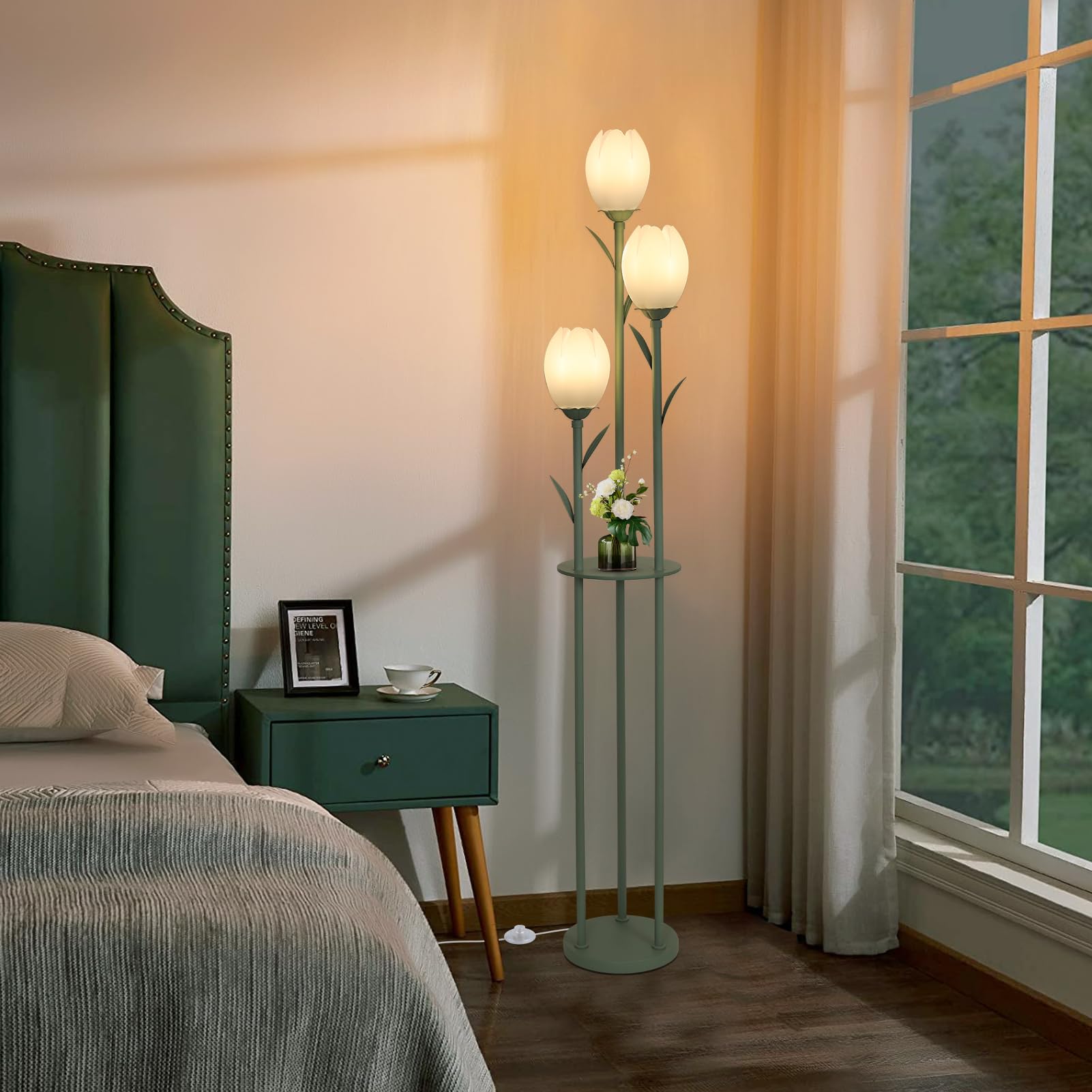 Artmooy modern flower floor lamp decor blends style with functional lighting.