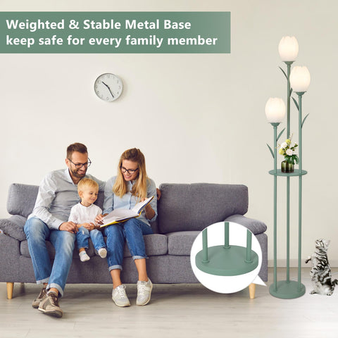 Artmooy wood shelf on stand offers decorative display and practical storage.