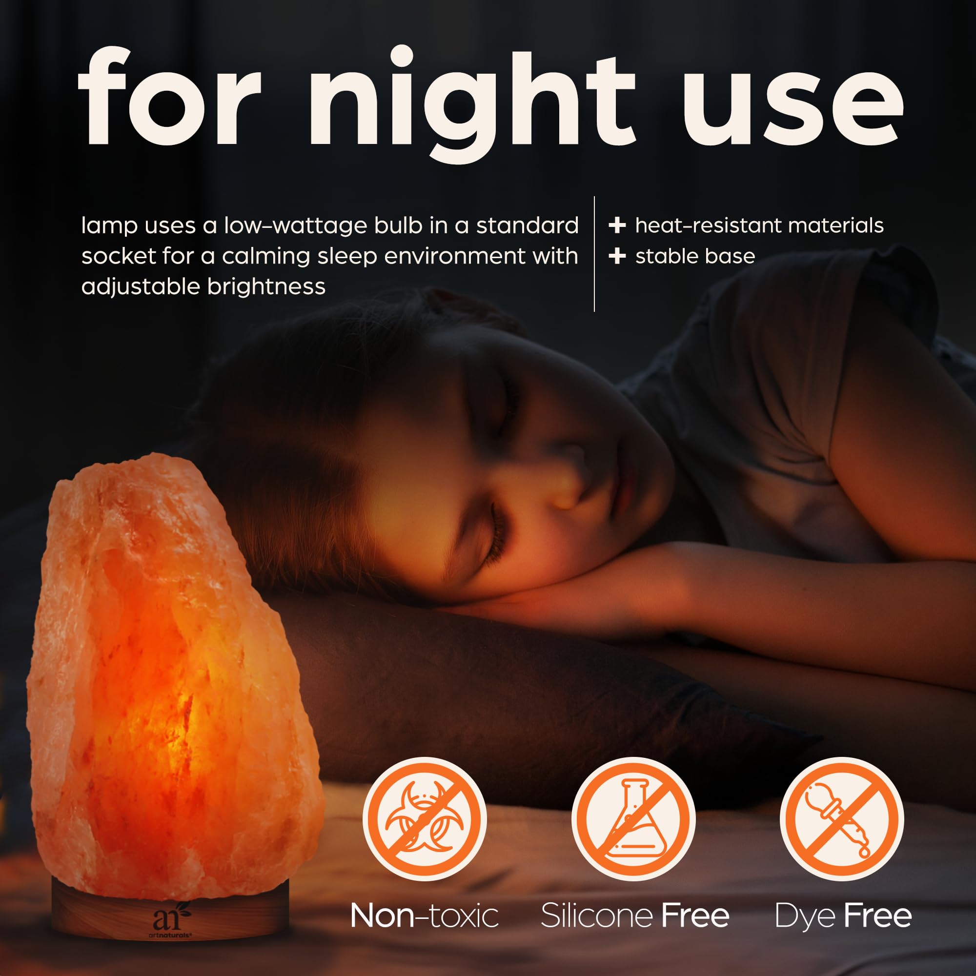 Artnaturals Himalayan salt lamp suited for bedroom and living area