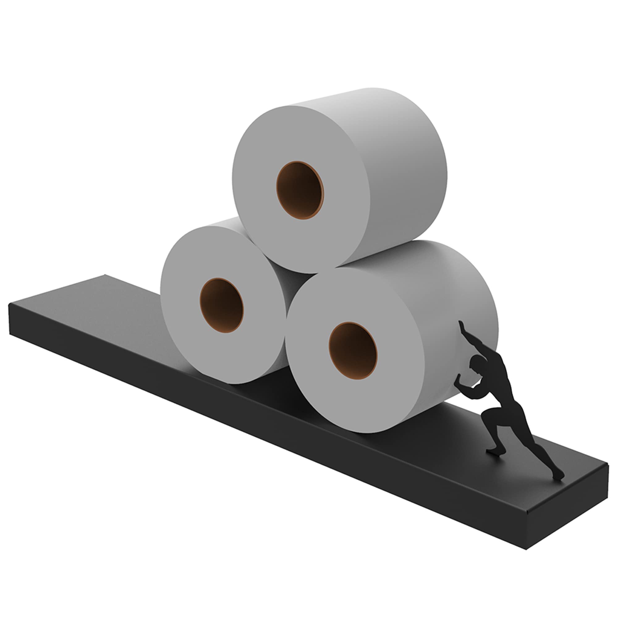Artori Design Sisyphus Black easy-install hardware enables quick wall mounting.