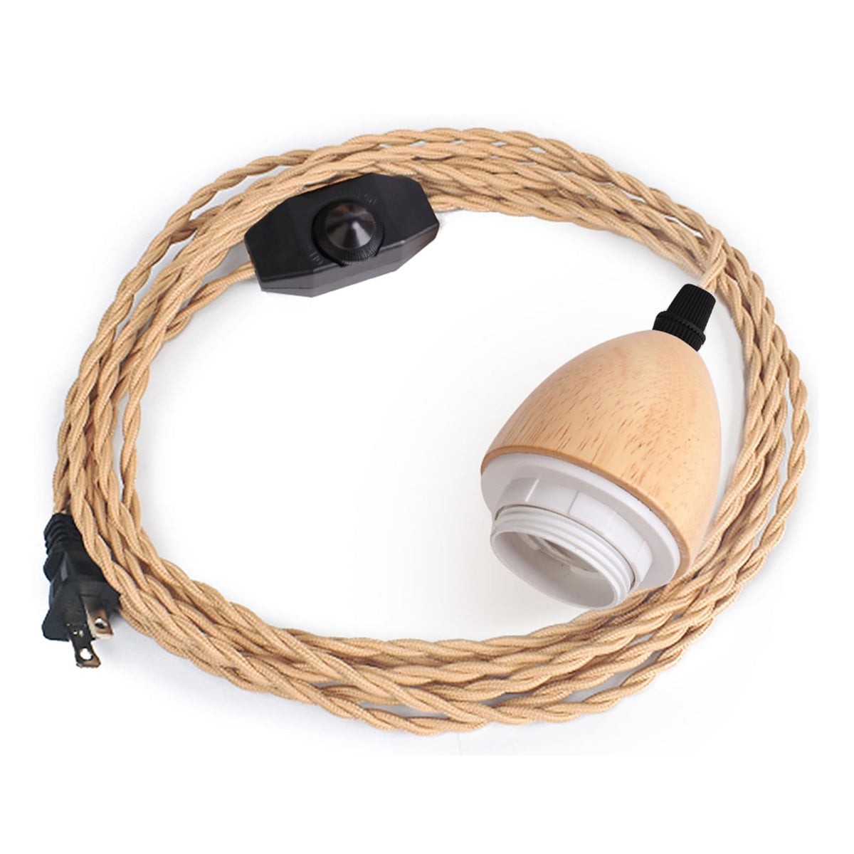 Arturesthome pendant light cord with dimmable switch, close-up of adjustable brightness.