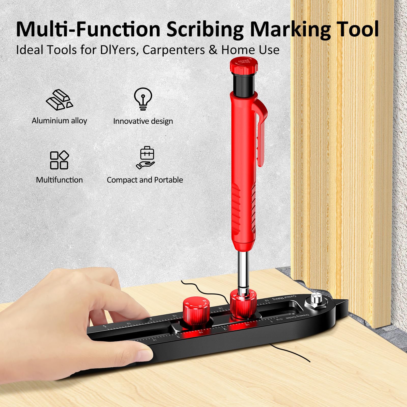 ARTYMASTER durable aluminum alloy body for light, sturdy marking.