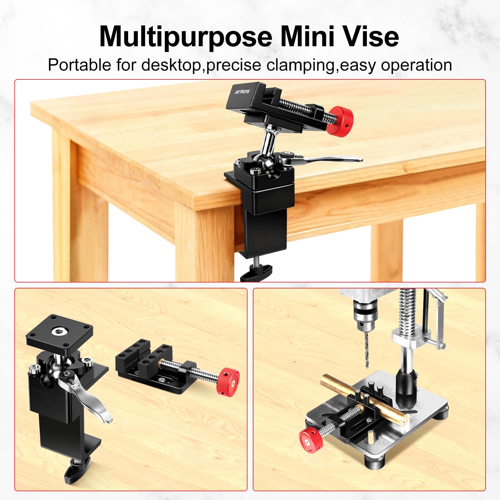 ARTYMASTER compatible with mini drill presses and desks