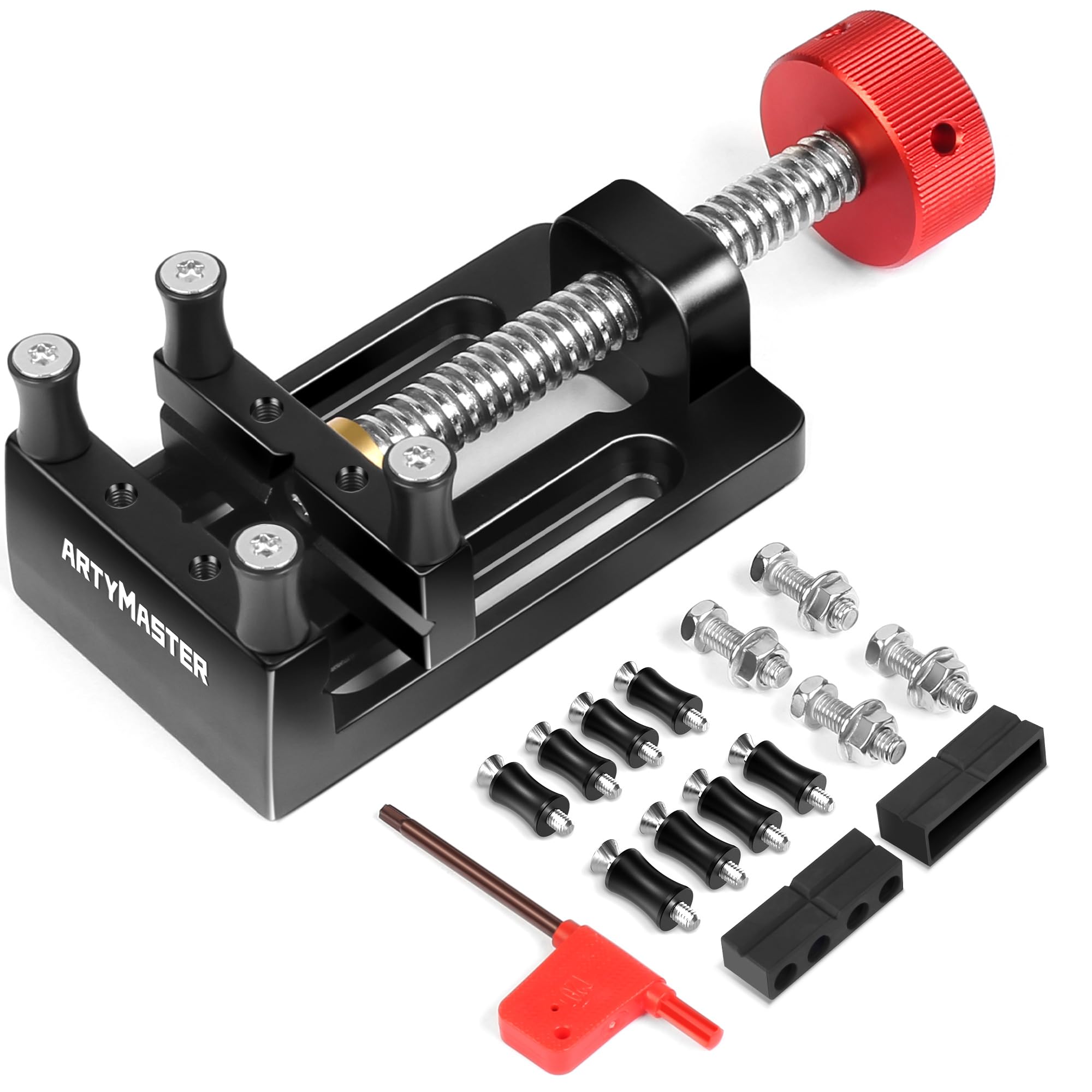 ARTYMASTER mini drill press vise side view for precise crafts