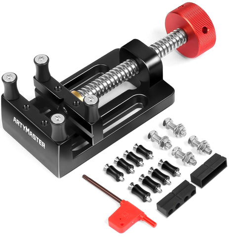 ARTYMASTER mini drill press vise side view for precise crafts