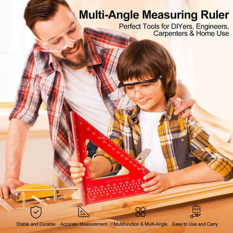ARTYMASTER precision concave scale on aluminum body for clear measurements.