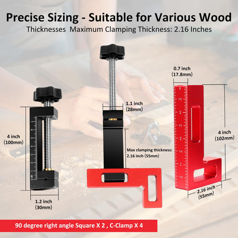 ARTYMASTER thickened clamp faces improve contact with workpieces.