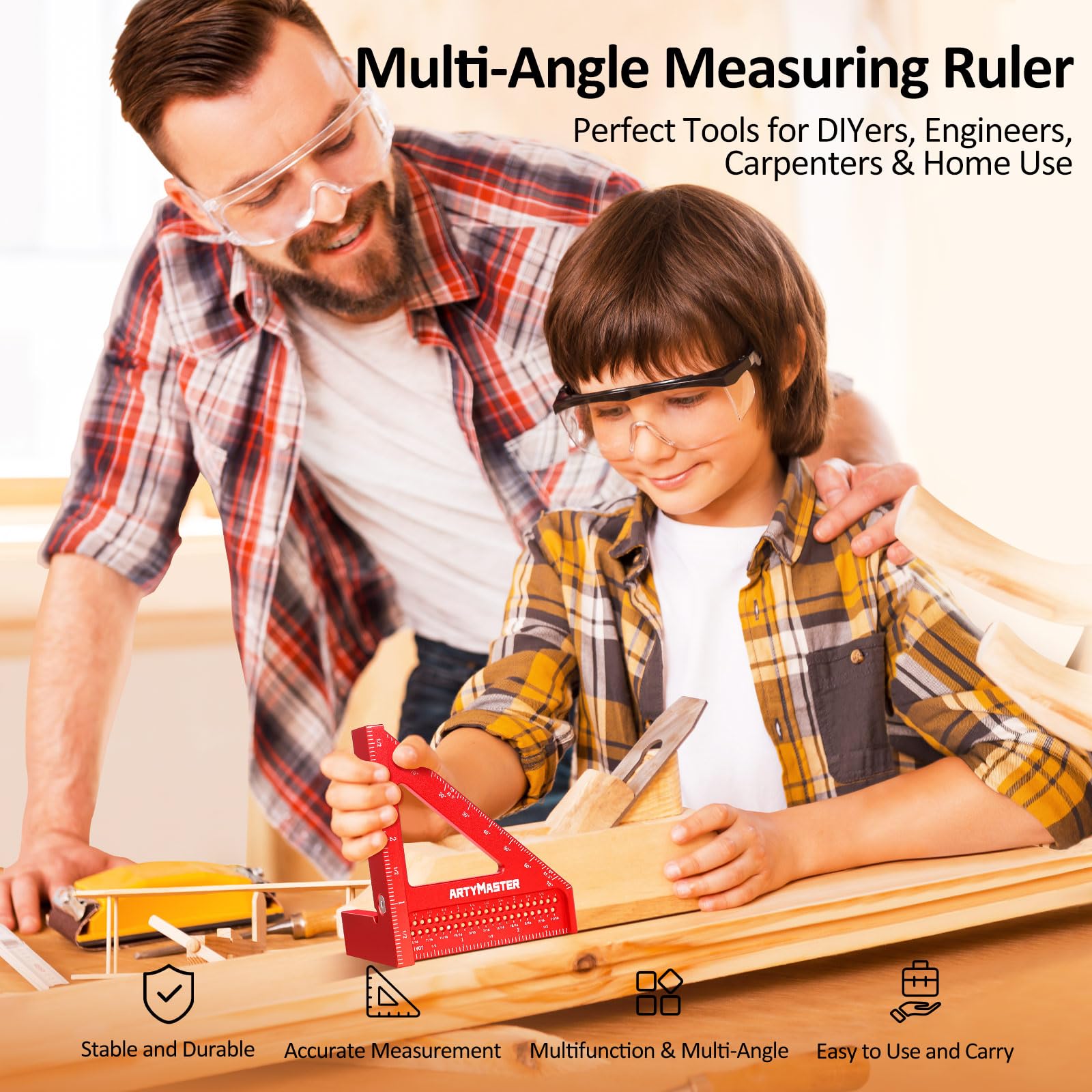 ARTYMASTER WT102A aluminum alloy body ensures durable, lightweight handling