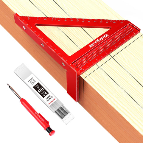 ARTYMASTER WT103B 8inch multi-angle square for precise layout in woodworking