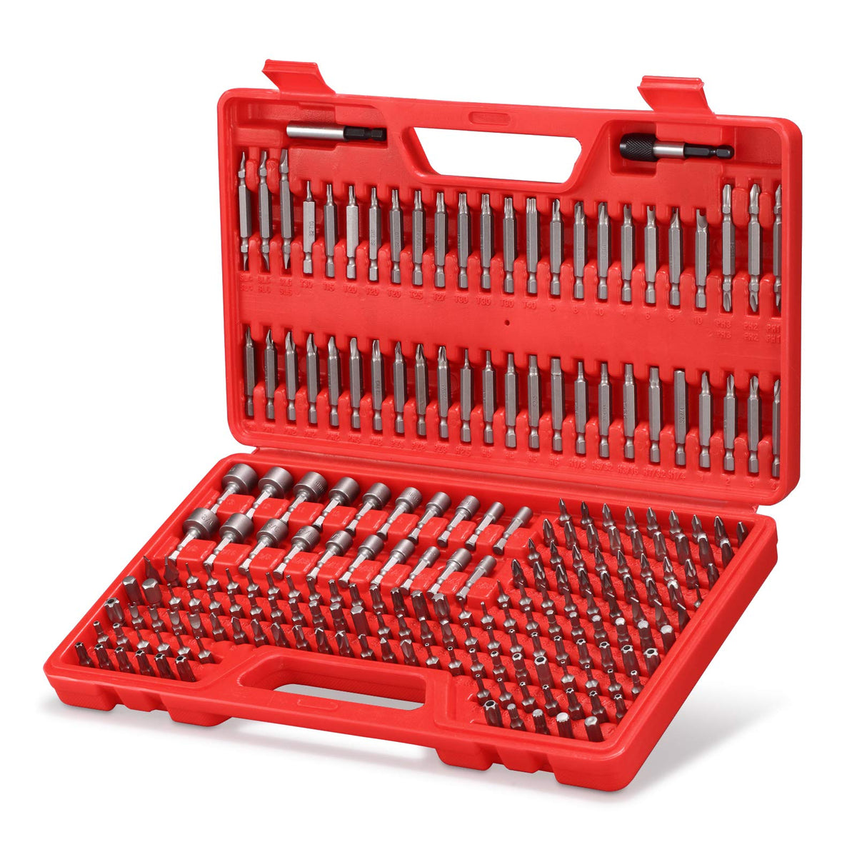ARUCMIN 214-piece bit set in case for versatile home repairs.