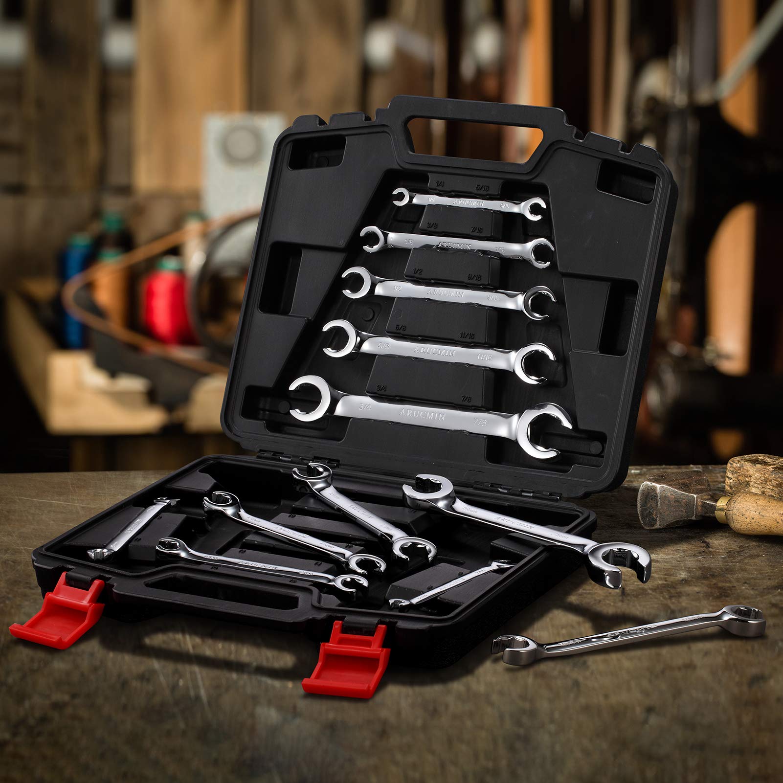 Compact storage case enables safe transport and quick access.