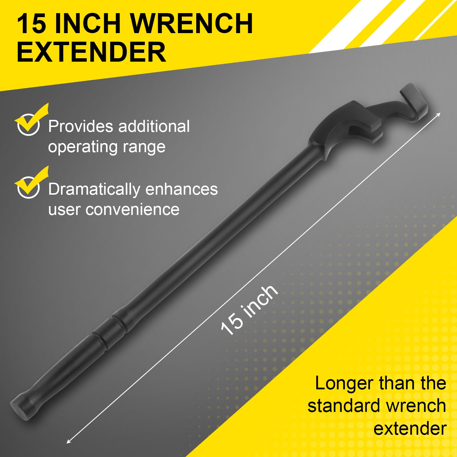 ARUCMIN heavy-duty chrome-vanadium steel closeup highlights durable construction and torque resistance.