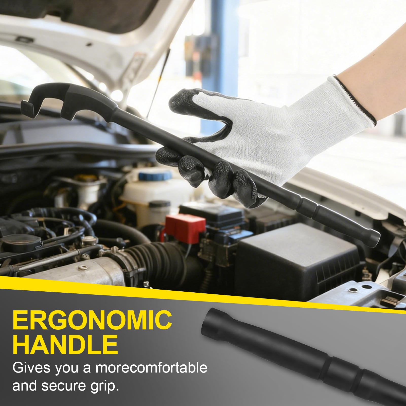 ARUCMIN reach extends into tight engine bays for safer, more efficient loosening.