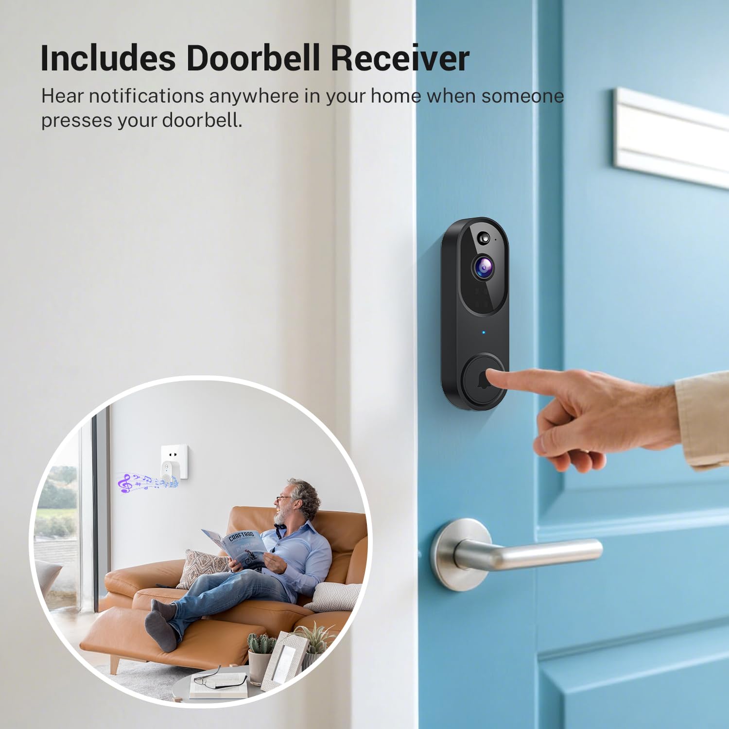 ArvoElio battery-powered design installs without wiring for flexible placement.
