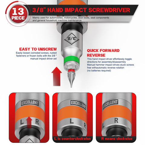 Arwealxs non-slip knurled grip enhances control during hand hammer impacts.