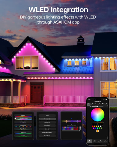 ASAHOM Pro S108B with WLED integration for vivid lighting modes.