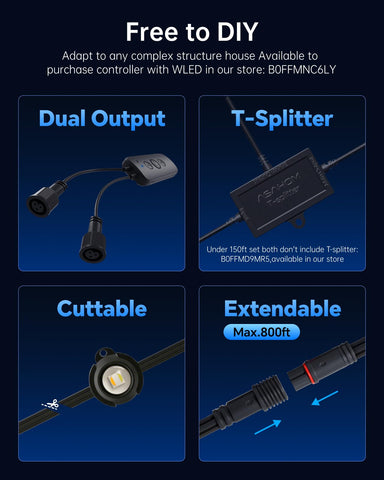 ASAHOM S107B app and voice control enable easy night lighting with hands-free setups