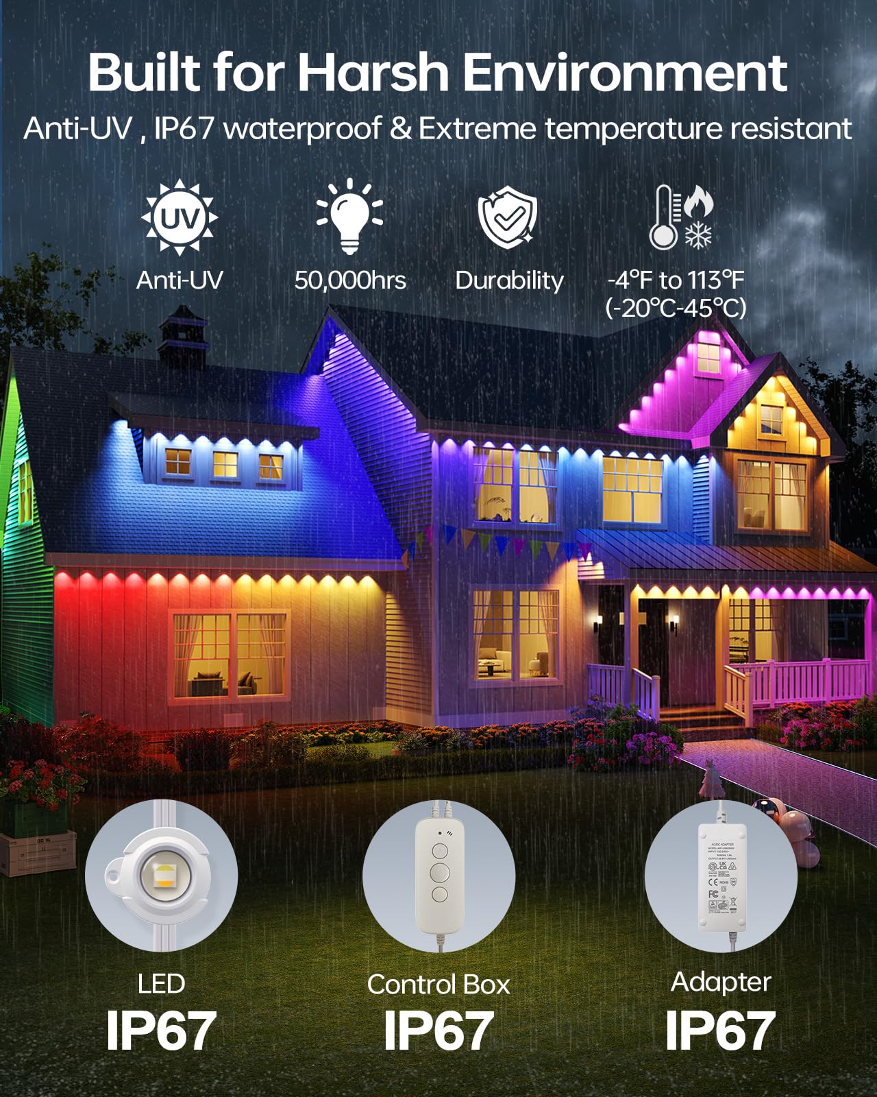 ASAHOM S107B 30,000 effects and 92 scenes spark daily decor ideas.