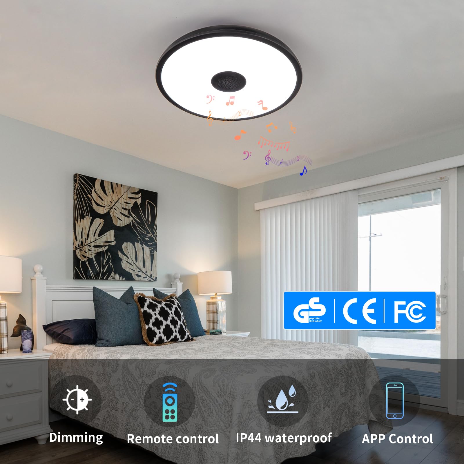 ASALL RGB color-changing mode demonstrates vibrant ambient lighting options.
