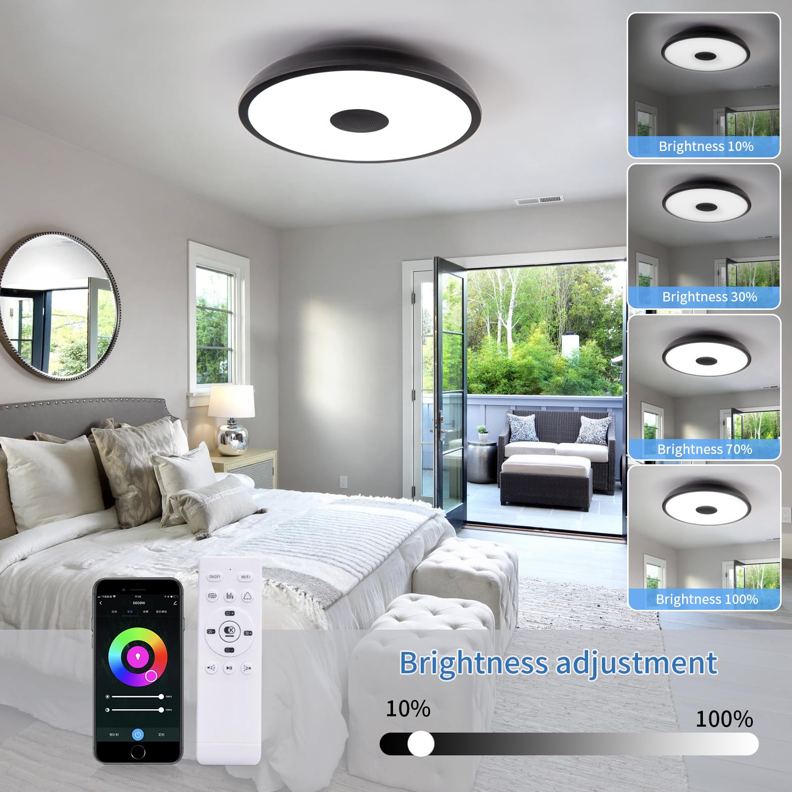 ASALL Tuya app control panel enabling remote lighting and scenes.