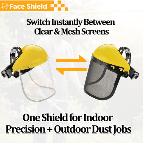 Ascavs face shield adjustable headgear for a secure fit