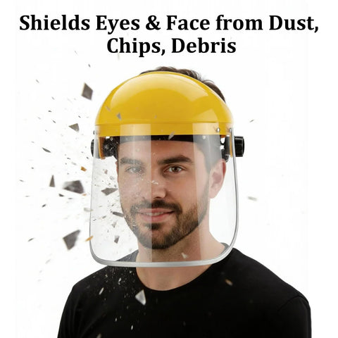 Ascavs face shield durable frame built for workshops and yards
