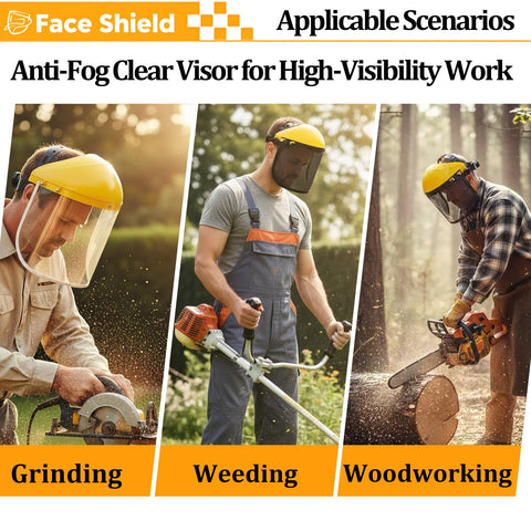 Ascavs face shield providing full-face coverage during sanding