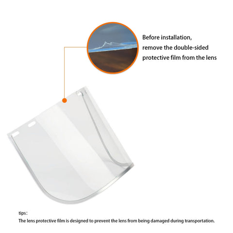 Ascavs face shield replaceable visor system for quick changes