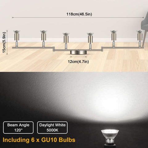 Ascher track heads rotate 360 degrees for precise spotlighting