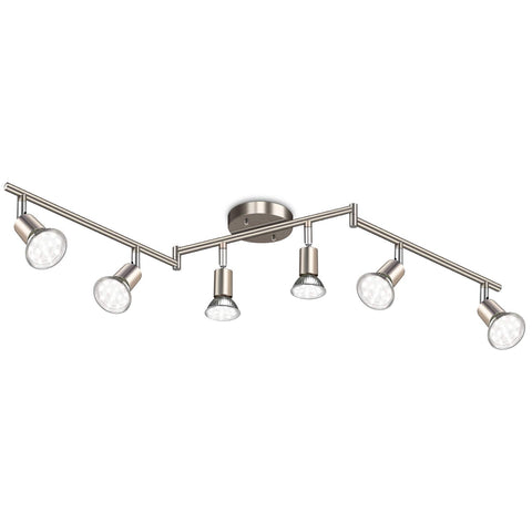 Ascher 6-light LED track lighting kit, versatile lighting for any room