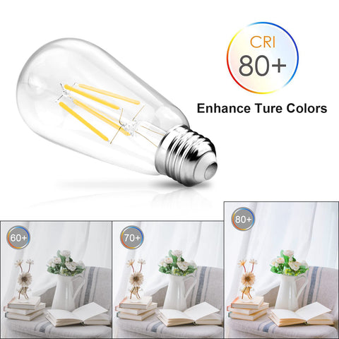 Ascher ST58 filament bulbs offer long life and cozy illumination