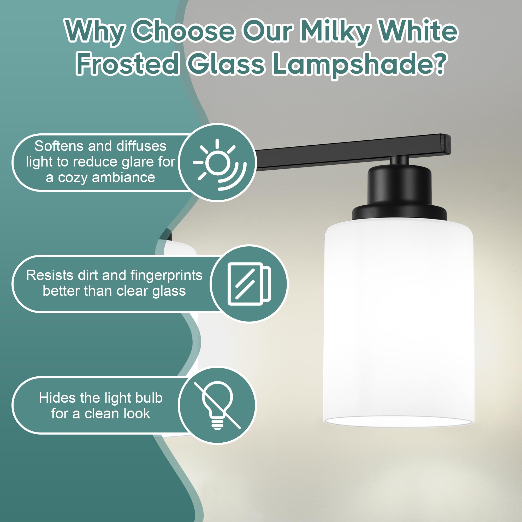 Ascher vanity light is easy to install with included hardware and versatile mounting.
