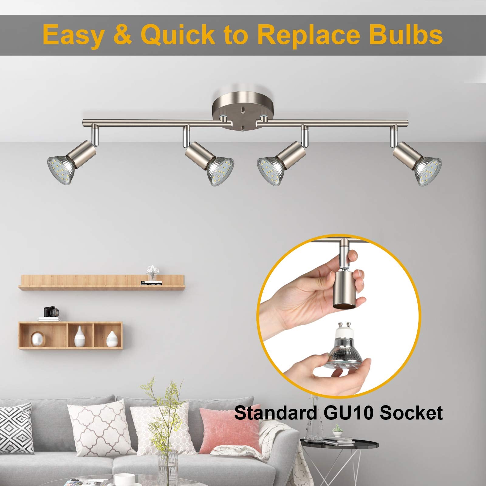 Ascher canopy mounting plate enables quick installation on various ceilings.