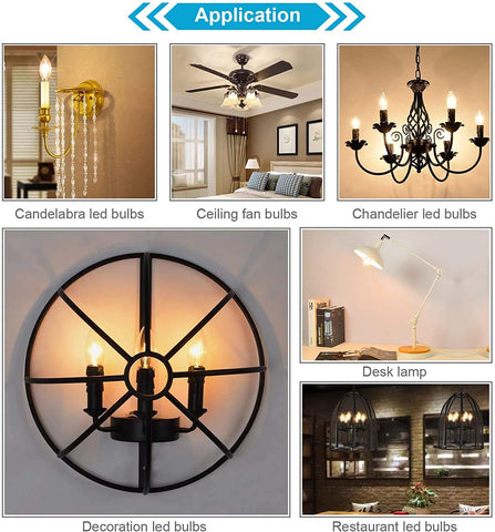 Ascher Classic E12 LED bulb enhancing chandeliers with warm glow