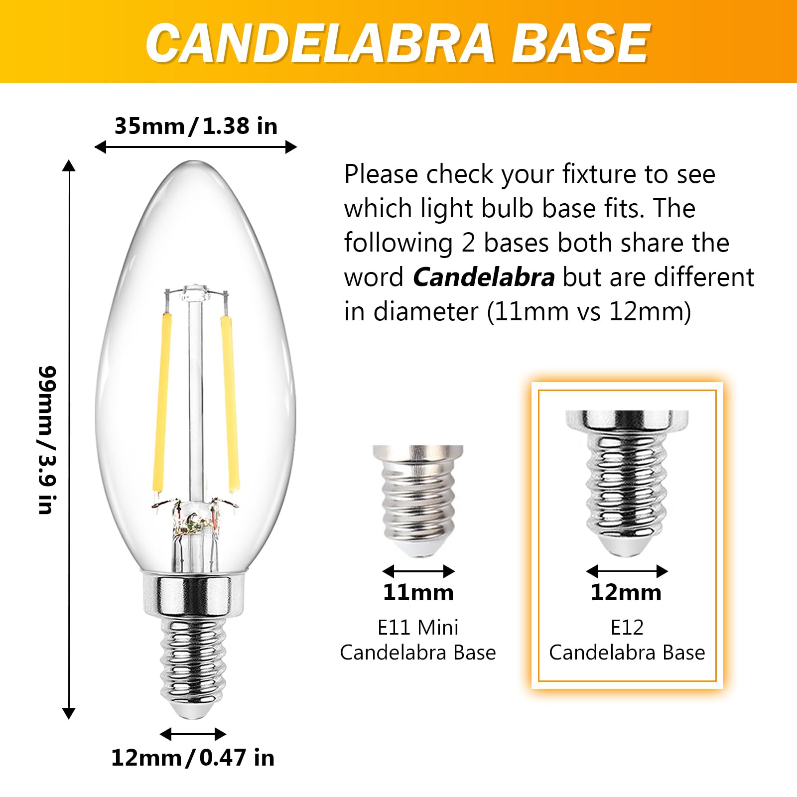 Ascher Classic E12 LED Candelabra Bulbs create dining room ambience with crisp daylight