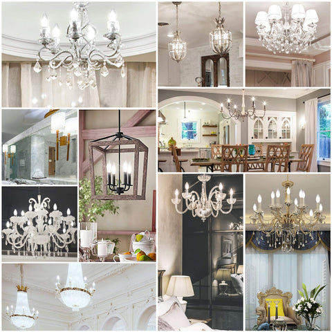 Ascher E12 LED filament bulb dining room ambience example
