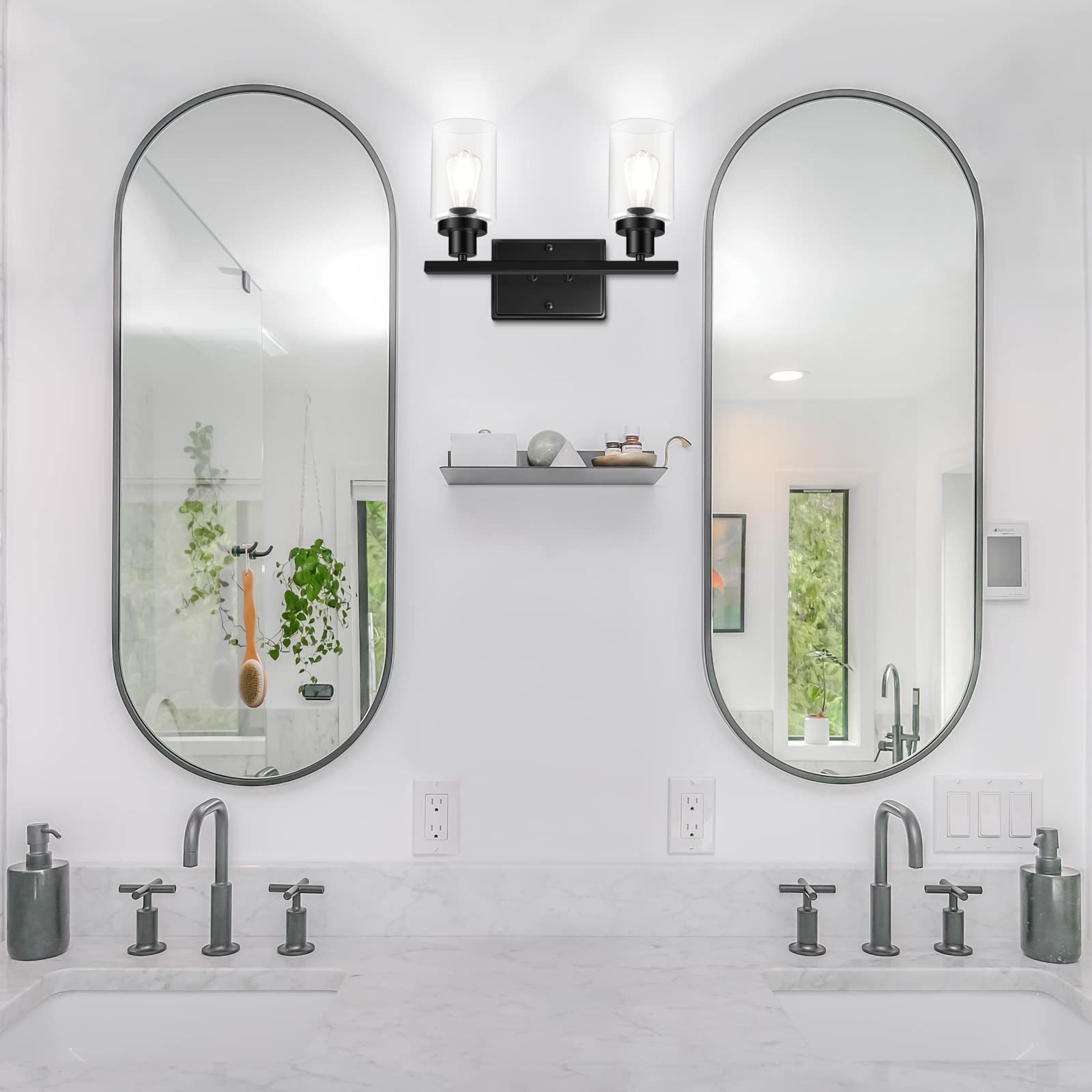 Ascher light uses an E26 base compatible with multiple bulb types.