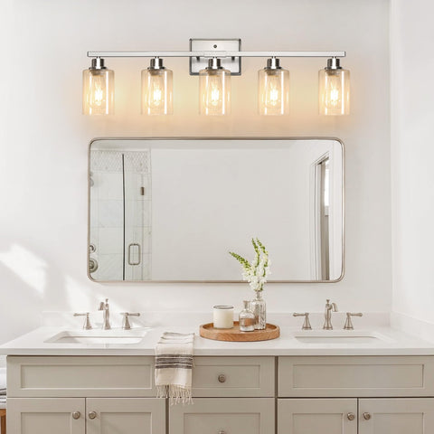 Ascher hallway corridor light in brushed nickel providing even corridor illumination