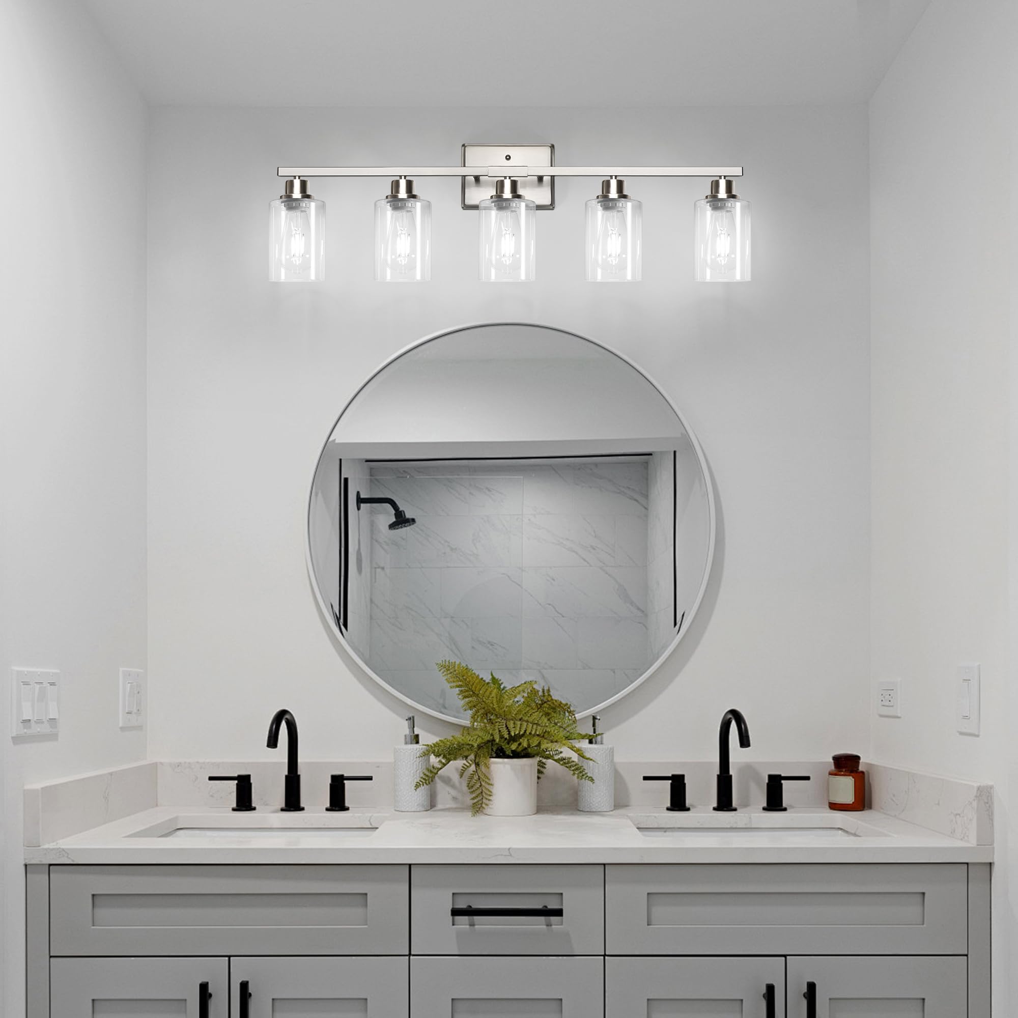 Ascher hardwired installation guide for bathroom light fixture setup