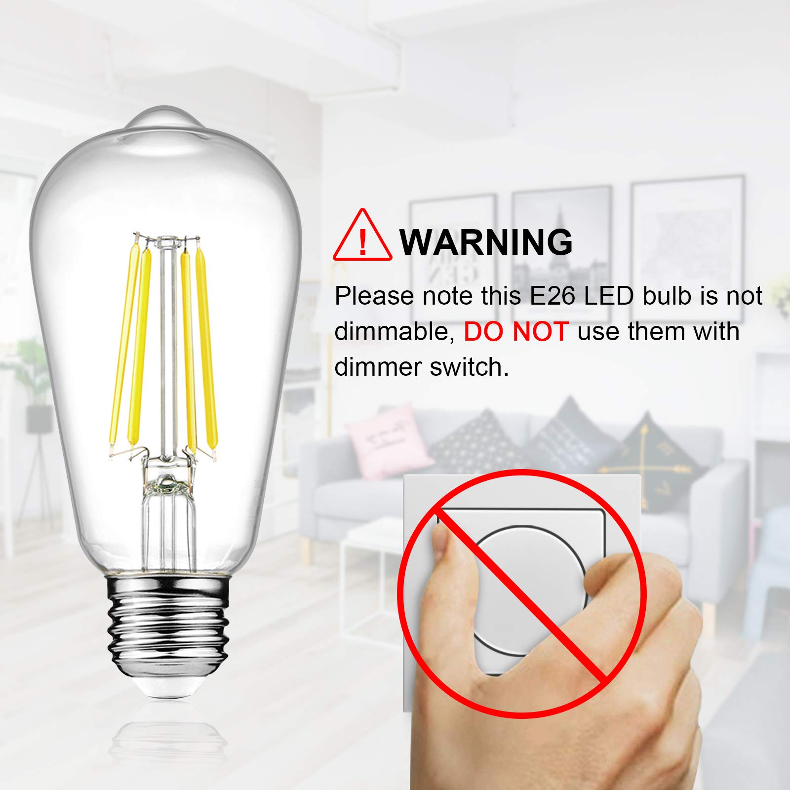 Ascher 4000K cool white light enhances colors in kitchens and work areas.
